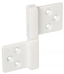 Петля накладная без врезки универсальная разборная Fratelli Cattini 143Q 38-35 BI матовый белый