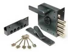 Замок накладной Эталон-НР (левый), 5 кл. черный