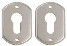 Накладки под цилиндр \"Гардиан\" никель ГН 30 /пара/, плоская /123:475/