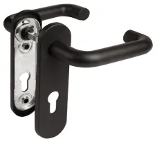 Дверная ручка на планке Fuaro FP.DH172.0433 NE (B2B) (9x140) с пружиной BL-24 черный