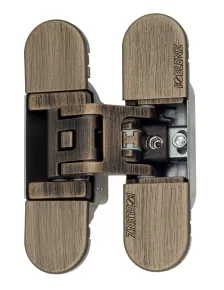 Петля универсальная скрытой установки Kubica 6700 DXSX, BS 70кг состаренная бронза