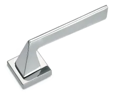 Дверная ручка на квадратной розетке Sicma Engel 178.CL.18 RQ полированный хром (пластиковая база 45x45мм)