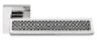 Дверная ручка на квадратном основании Linea Cali RIFLESSO BLACK 1352/019 CR хром глянцевый/хрусталь SWAROVSKI