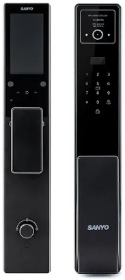 Электронный замок Sanyo D200 Tuya DM70 с WiFi, с видеодомофоном, черный