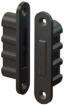 Защелка магнитная Fratelli Cattini MAG MINI W для деревянных дверей матовый черный