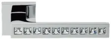 Дверная ручка на круглом основании Linea Cali REFLEX 1215/019 CR хром глянцевый/хрусталь SWAROVSKI