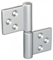 Петля накладная без врезки универсальная разборная Fratelli Cattini 143T 38-35 CS матовый хром