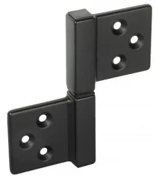 Петля накладная без врезки универсальная разборная Fratelli Cattini 143Q 38-35 NM матовый черный