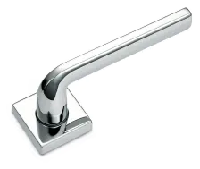 Дверная ручка на квадратной розетке Sicma Holiday 153.CL.18 RQ98 полированный хром (основа пластик 50x50мм)