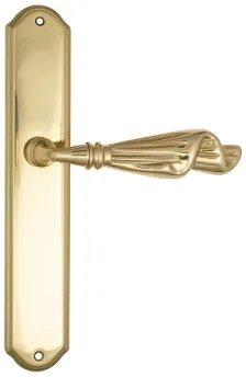 Дверная ручка Venezia \"OPERA\" на планке PL02 полированная латунь