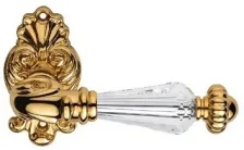 Дверная ручка на круглом основании Linea Cali NINFA 1542/015 OZ золото глянцевое/хрусталь SWAROVSKI