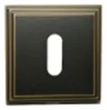 Накладка на квадратном основании под ключ Буратино Linea Cali 016 BM бронза матовая шоколадная