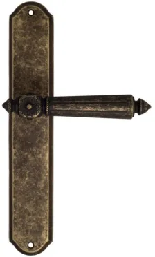 Дверная ручка Venezia \"CASTELLO\" на планке PL02 античная бронза