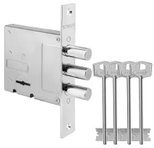 Замок врезной сувальдный Fuaro MDV812/S-60.00.3R14 4key