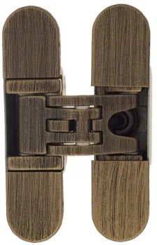 Петля универсальная скрытой установки Kubica 6200 DXSX 60кг состаренная бронза