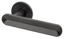 Дверная ручка на круглом основании Armadillo R.YM.FRAPPE BL-26 черный