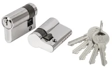 Цилиндровый механизм Fuaro (100 ZA/45) 1000ZAKey45(5+10+30) CP хром 5Key