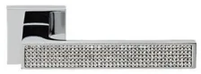 Дверная ручка на квадратном основании Linea Cali ZEN 1157/019 CR хром глянцевый/хрусталь SWAROVSKI