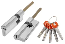 Цилиндровый механизм Fuaro D-PROTERM507/95 mm (60+10+25) термошток 8х65 мм CP, 5 кл.