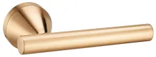 Дверная ручка на круглом основании \"Агата\" золото матовое 