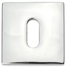 Накладка дверная на квадратном основании под ключ Буратино Venezia Unique KEY-20 полированный хром 2 шт.