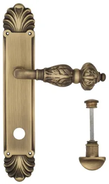 Дверная ручка Venezia \"LUCRECIA\" WC-2 на планке PL87 матовая бронза