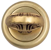 Фиксатор поворотный на круглом основании Venezia WC-4 D1 французское золото + коричневый