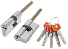 Цилиндровый механизм Fuaro D-PROTERM507/70 mm (35+10+25) термошток 8х65 мм CP, 5 кл.