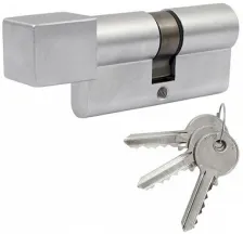 Цилиндровый механизм Cortellezi Primo 117 SQ 35x35 матовый хром