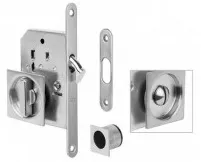 Крюковый замок Tupai 3911 Q-16 WC для раздвижных дверей нержавеющая сталь