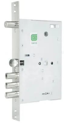 Замок Guardian врезной сувальдный с задвижкой и защёлкой ЗВ 80.15 TERMO, 4 кл. (длин. кл. 59 мм) /128:6050/