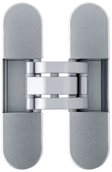 Петля скрытой установки универсальная Otlav Invisacta 300 3D (120x30 мм) 60кг серебро матовое