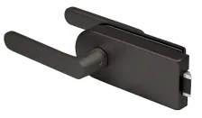 Комплект: замок+ручка Armadillo (Армадилло) для стеклянной двери Space.GL.LUV BL черный