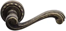 Дверная ручка на круглом основании Venezia \"VIVALDI\" D2 античная бронза