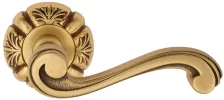 Дверная ручка на круглом основании Venezia \"VIVALDI\" D5 французское золото + коричневый