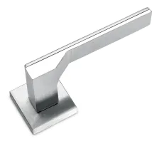 Дверная ручка на квадратной розетке Sicma Tiffanis 174.CC.1850 RQ полированный хром/матовый хром