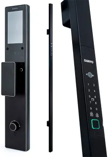 Электронный замок Sanyo D501 Tuya DM70 с WiFi, ручка скоба 1600 мм, черный