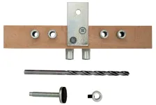 Шаблон 4CA87REG20.01 для установки ввертных петель Ø20 для дверей с притвором/четвертью