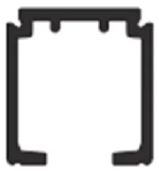 ART 1280 Направляющая ART 1280 2м неанодированная