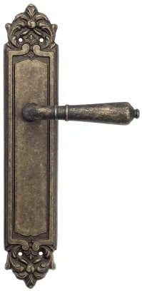 Дверная ручка Venezia \"VIGNOLE\" на планке PL96 античная бронза