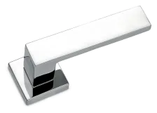 Дверная ручка на квадратной розетке Sicma H4 132.CL.18 RQ98 полированный хром