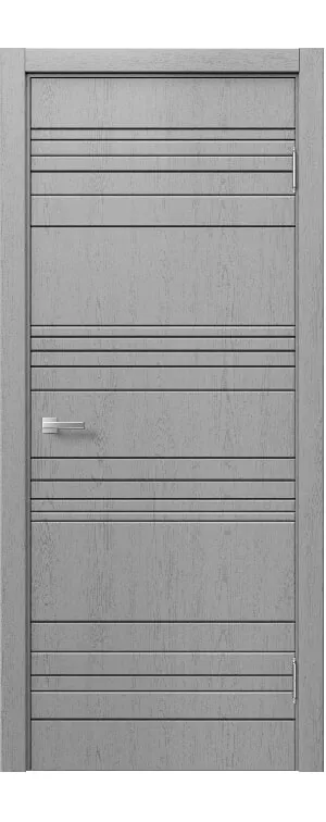Межкомнатная дверь «STEFANY WOOD 1024» – RAL 7040