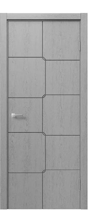 Межкомнатная дверь «STEFANY WOOD 1066» – RAL 7040