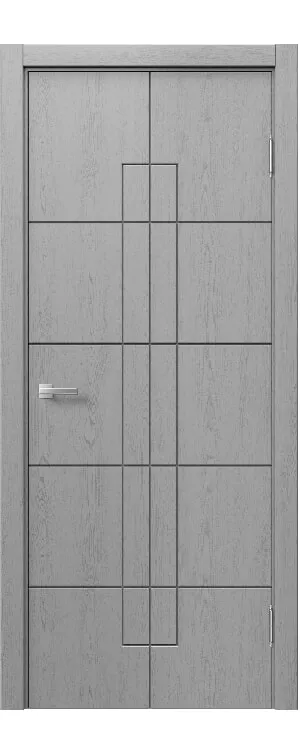 Межкомнатная дверь «STEFANY WOOD 1067» – RAL 7040