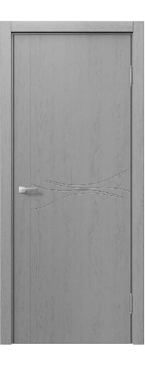 Межкомнатная дверь «STEFANY WOOD 1100» – RAL 7040