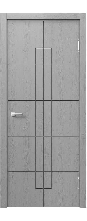 Межкомнатная дверь «STEFANY WOOD 1067» – RAL 7040