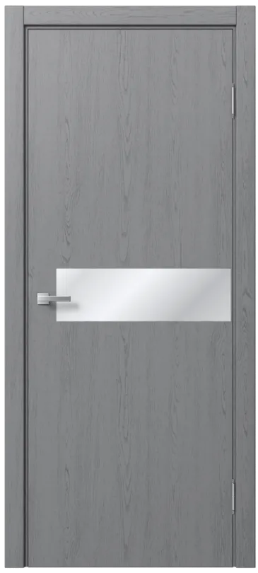 Межкомнатная дверь «STEFANY WOOD 5001» – RAL 7040