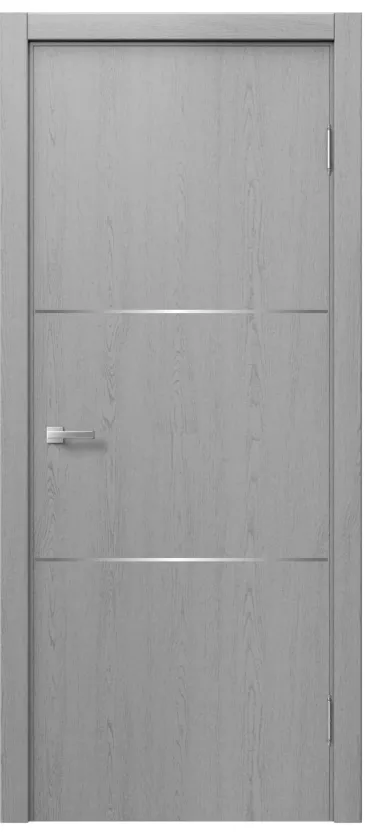 Межкомнатная дверь «STEFANY WOOD 5011» – RAL 7040