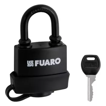 Замок Fuaro навесной PL-WEATHER-3640 Black 3key (PL-3640) англ.