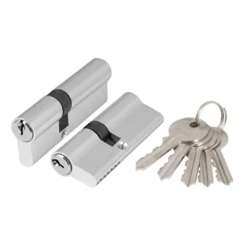Цилиндровый механизм Ajax (AX100/90) AX1000Key90 (40+10+40) CP хром